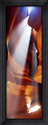 Framed Sun Throuh the Rocks, Antelope Canyon, Arizona Print