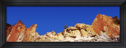 Framed Low angle view of rock formations, Rainbow Valley Conservation Reserve, Northern Territory, Australia Print