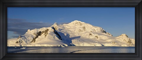 Framed Snowcapped mountain, Andvord Bay, Antarctic Peninsula Print