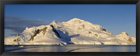 Framed Snowcapped mountain, Andvord Bay, Antarctic Peninsula Print