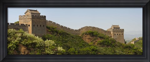 Framed Great Wall of China, Jinshangling, Hebei Province, China Print