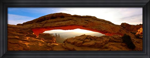 Framed Mesa Arch glowing at sunrise, Canyonlands National Park, Utah, USA Print