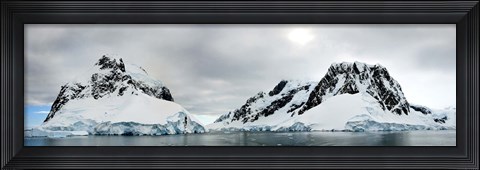Framed Mountains and glaciers, Lemaire Channel, Antarctic Peninsula Print