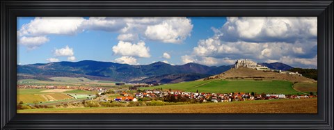 Framed Castle on a hill, Spissky Hrad, Slovakia Print