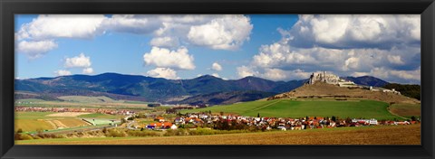 Framed Castle on a hill, Spissky Hrad, Slovakia Print