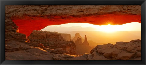 Framed Mesa Arch at sunset, Canyonlands National Park, Utah, USA Print