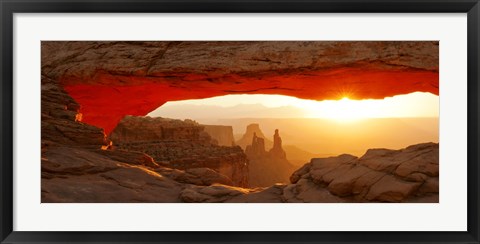 Framed Mesa Arch at sunset, Canyonlands National Park, Utah, USA Print