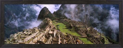 Framed Inca Ruins, Machu Picchu, Peru Print