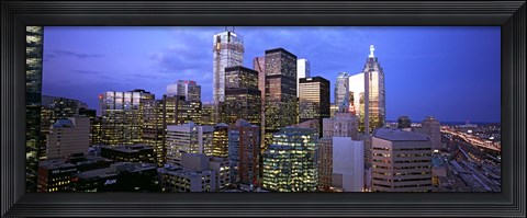 Framed Skyscrapers in a city, Toronto, Ontario, Canada 2011 Print