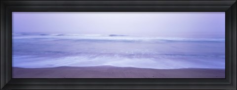 Framed Surf on the beach at dawn, Point Arena, Mendocino County, California, USA Print