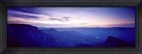 Framed Grand Canyon north rim at sunrise, Arizona, USA Print