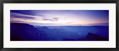 Framed Grand Canyon north rim at sunrise, Arizona, USA Print