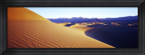 Framed Sunrise at Stovepipe Wells, Death Valley, California Print