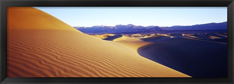 Framed Sunrise at Stovepipe Wells, Death Valley, California Print