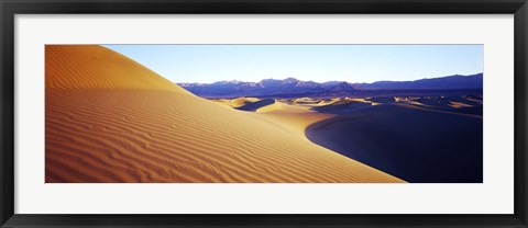 Framed Sunrise at Stovepipe Wells, Death Valley, California Print