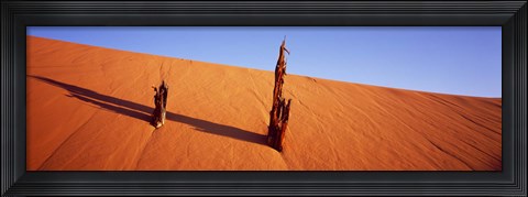 Framed Dead Pines at Coral Pink Sand Dunes State Park, Utah Print
