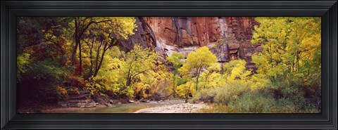 Framed Creek at sunset, Death Valley, California, USA Print