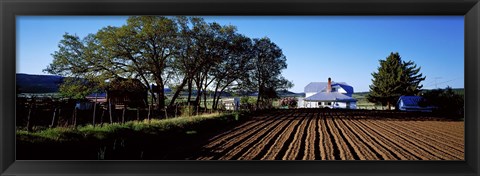 Framed Homestead in Southern Utah, USA Print