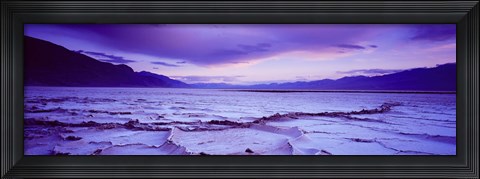 Framed Salt Flat at Sunset, Death Valley, California (horizontal) Print