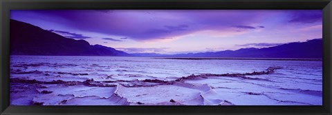 Framed Salt Flat at Sunset, Death Valley, California (horizontal) Print