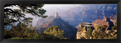 Framed Point Imperial at sunrise, Grand Canyon, Arizona, USA Print