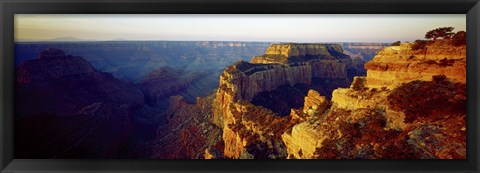 Framed Navajo Peak at sunset, Cape Royal, Grand Canyon, Arizona, USA Print