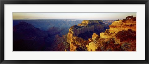 Framed Navajo Peak at sunset, Cape Royal, Grand Canyon, Arizona, USA Print