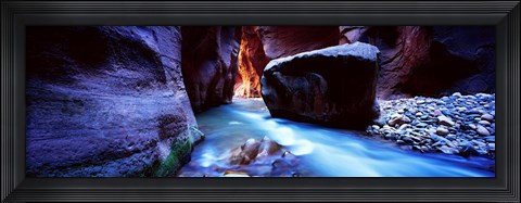 Framed Virgin River at Zion National Park, Utah, USA Print