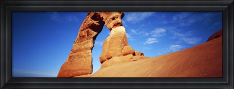 Framed Low angle view of Delicate Arch, Arches National Park, Utah, USA Print