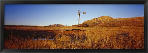 Framed Windmill in a Field, U.S. Route 89, Utah Print