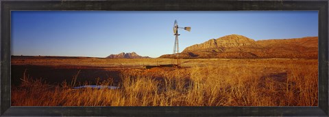 Framed Windmill in a Field, U.S. Route 89, Utah Print