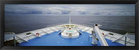 Framed Deck of a cruise ship, Hawaii, USA Print