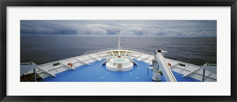 Framed Deck of a cruise ship, Hawaii, USA Print