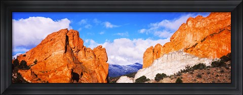 Framed Rock formations, Garden of The Gods, Colorado Springs, Colorado, USA Print