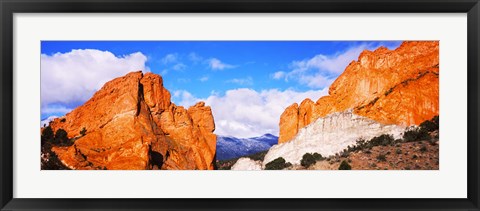 Framed Rock formations, Garden of The Gods, Colorado Springs, Colorado, USA Print