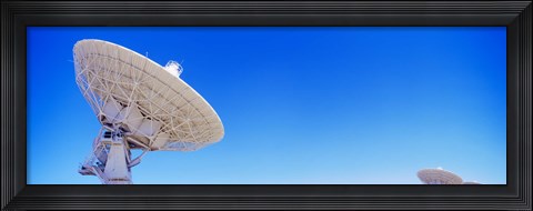 Framed Radio telescope satellite dishes of the Very Large Array on the Plains of San Agustin, Socorro, New Mexico, USA Print