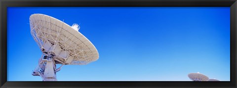 Framed Radio telescope satellite dishes of the Very Large Array on the Plains of San Agustin, Socorro, New Mexico, USA Print