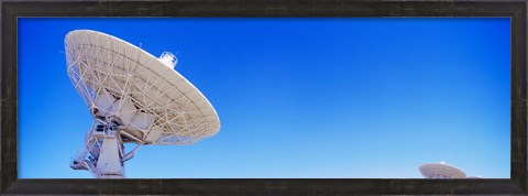 Framed Radio telescope satellite dishes of the Very Large Array on the Plains of San Agustin, Socorro, New Mexico, USA Print