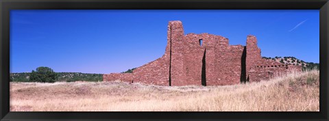 Framed Ruins of building, Salinas Pueblo Missions National Monument, New Mexico, USA Print