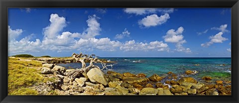 Framed Rocks at the coast, Aruba Print