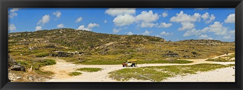 Framed Rugged eastern side of an island, Aruba Print