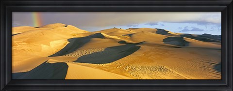 Framed Rainbow at Great Sand Dunes National Park, Colorado, USA Print