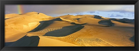 Framed Rainbow at Great Sand Dunes National Park, Colorado, USA Print