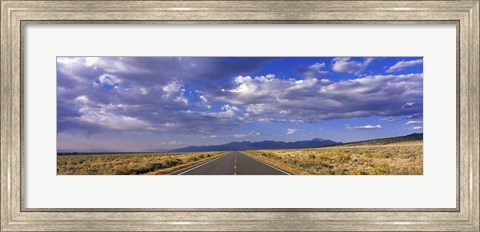 Framed US Highway 160 through Great Sand Dunes National Park and Preserve, Colorado, USA Print