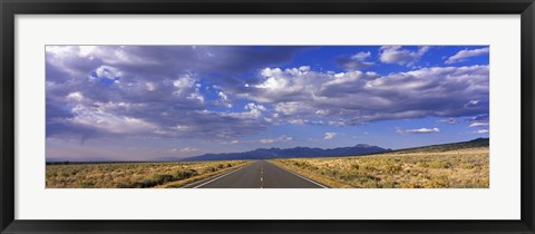 Framed US Highway 160 through Great Sand Dunes National Park and Preserve, Colorado, USA Print