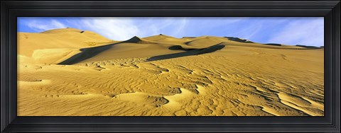 Framed Sand dunes in a desert, Great Sand Dunes National Park, Colorado, USA Print