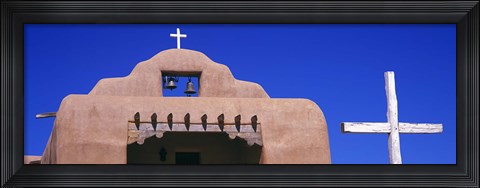 Framed Low angle view of Santo Tomas Church, Santa Rosa De Lima, New Mexico, USA Print