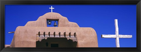 Framed Low angle view of Santo Tomas Church, Santa Rosa De Lima, New Mexico, USA Print