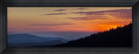 Framed Sunset at Clingmans Dome, Tennessee Print