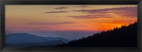 Framed Sunset at Clingmans Dome, Tennessee Print